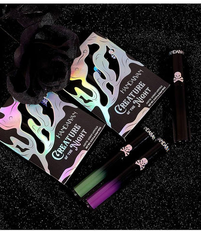 R.Y.M 4Pcs Gothic Style Lipstick Kit, Stay Moisturizing, Gothic