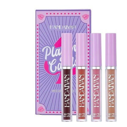 4Pcs Matte Liquid Lipstick Lipgloss Lip Gloss Stain Lipgloss