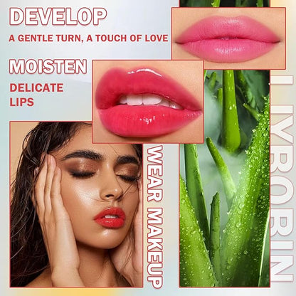 3PCS Aloe Vera Color Changing Lipstick Set,Magic Jelly Changing