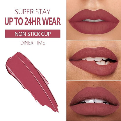 MAKI YIKA 3Pc Matte Liquid Lipstick Set, Dark Lipstick