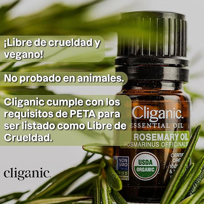 Cliganic Organic Rosehip Seed Oil for Face, 100% Pure | Natural Cold Pressed Unrefined Non-GMO | Carrier Oil for Skin, Hair & Nails