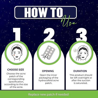 Star Pimple Patches for Face – Hydrocolloid Acne Patches for Quick Zit Relief and Blemishes, Invisible Spot Stickers That Stay All Night, Gentle for All Skin Types, Oil-Free (240 Count)