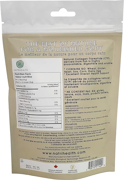 SmartPEP Hydrolized Marine Collagen Peptides Powder (100 gram) Wild Caught Fish, Highly Digestible Marine Collagen Supplement, Tasteless, Great for Skin