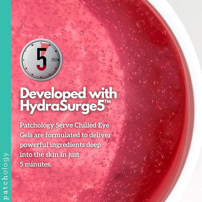 Patchology Serve Chilled Rosé Hydrating Under Eye Patches – Hyaluronic Acid & Antioxidant-Infused Eye Masks to Reduce Dark Circles, Puffiness & Fine Lines - Ideal Skincare Essentials (5 Pairs)