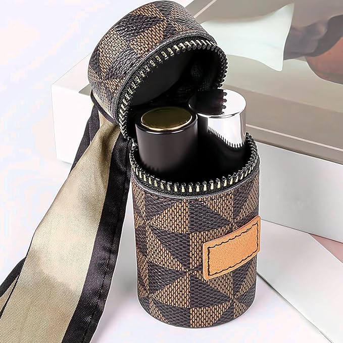 2 Pcs Lipstick Organizers - Elegant Leather Lip Organizers