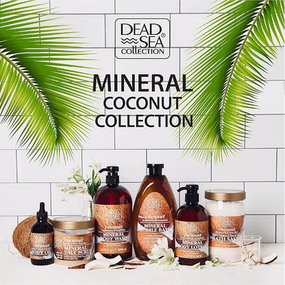 Bundle-Dead Sea Collection Bath Salts Enriched - Coconut and Eucalyptus - Natural Salt for Bath - Large 34.2 OZ. - Nourishing Essential Body Care for Soothing and Relaxing Your Skin and Muscle