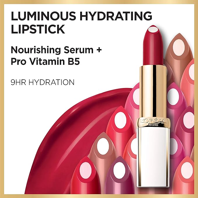L’Oréal Paris Age Perfect Luminous Hydrating Lipstick, Plum Wine, 0.13 oz.