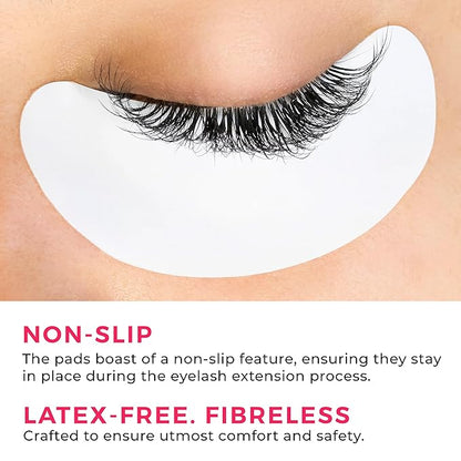 LLBA Biogel Eye Pads for Lash Extensions, Soft Sticky Under Eye Patches for Sensitive Skin, Eyelash Perm Lamination, Lash Extension Remover Supplies (10 Pairs, Style 2)