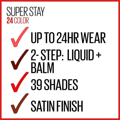Maybelline SuperStay 24, 2-Step Liquid Lipstick, Absolute Taupe
