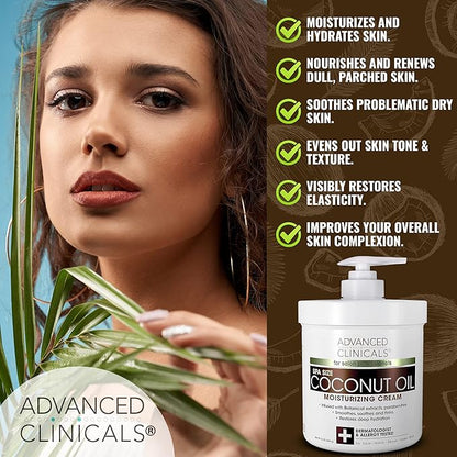Advanced Clinicals Coconut Body Lotion Moisturizing