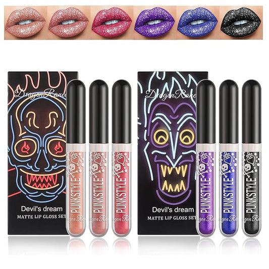 NVLEPTAP Liquid Glitter Lipstick Glitter Lip Gloss Set,Diamond Glitter