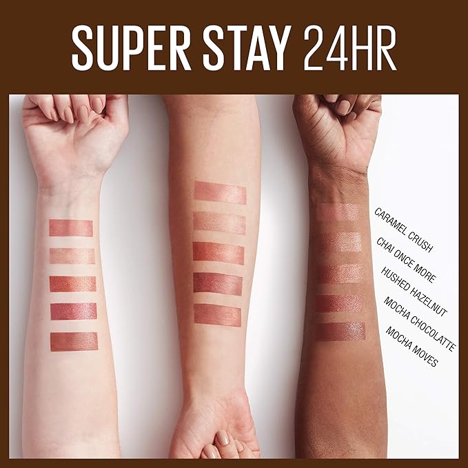 Maybelline SuperStay 24, 2-Step Liquid Lipstick, Coffee Edition, Hushed Hazelnut