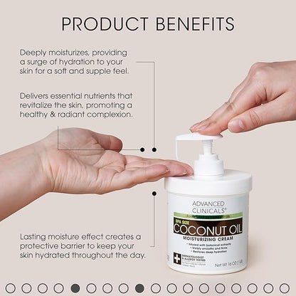 Advanced Clinicals Coconut Body Lotion Moisturizing