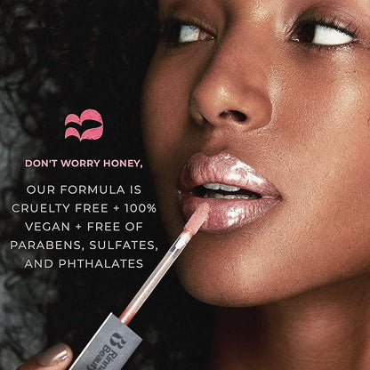 Rinna Beauty Icon Collection - Lip Gloss - Hustle - Tinted, Hydrating, Long-Lasting - High Pigment and Shine, Vegan, No Parabens, Clean Makeup, Flavor-Free, Cruelty-Free - 1 each