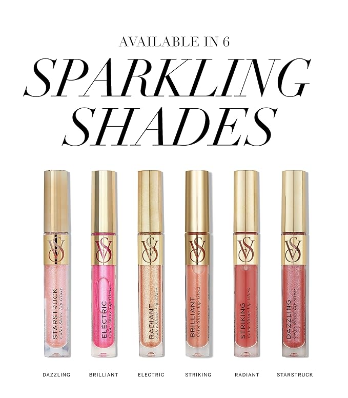 Victoria's Secret Color Shine Lip Gloss in Starstruck, Nourishing Lip Gloss for Women with Jojoba Oil & Vitamin E, Color Gloss