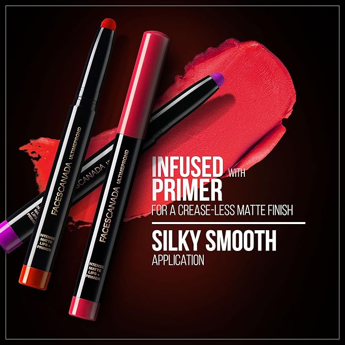 Ultime Pro HD Intense Matte Lipstick + Primer - Chestnut 27 | 9 Hour Long Lasting Lip Color | Lightweight & Smudge Proof Matte Finish | 0.05 Oz/1.4g