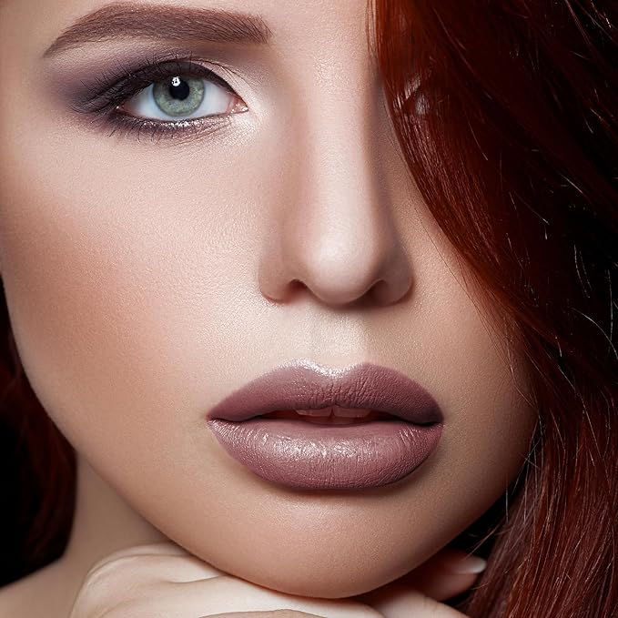 Mynena Rosy Nude Long-Lasting Matte Liquid Lipstick | Intense Color, Smudge-Proof & Waterproof | Comfortable, Hydrating Shea Butter | Vegan & Cruelty-Free | Eve
