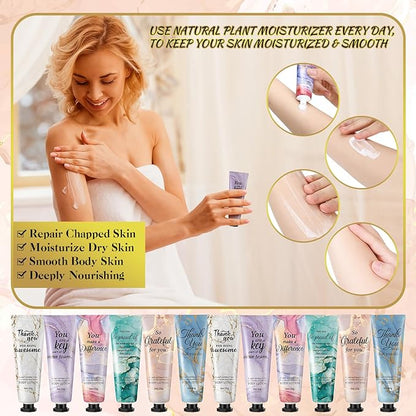 36pcs Mini Body Lotion Bulk Employee Appreciation Gifts in Bulk Mother's Day Travel Size Body Lotion Thank You Inspirational Gifts for Coworker Employees Team Women Moisturizing Staff