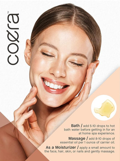 Coera Sweet Almond Oil for Face, Hair, Skin & Nails | 4 fl oz | Cold Pressed & Hexane Free | Carrier Oil | Free of Parabens, SLS, & Fragrances
