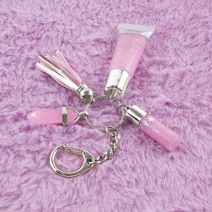 3C4G Celestial Keychain Lip Gloss, Berry Flavor, Lovely 3C4G