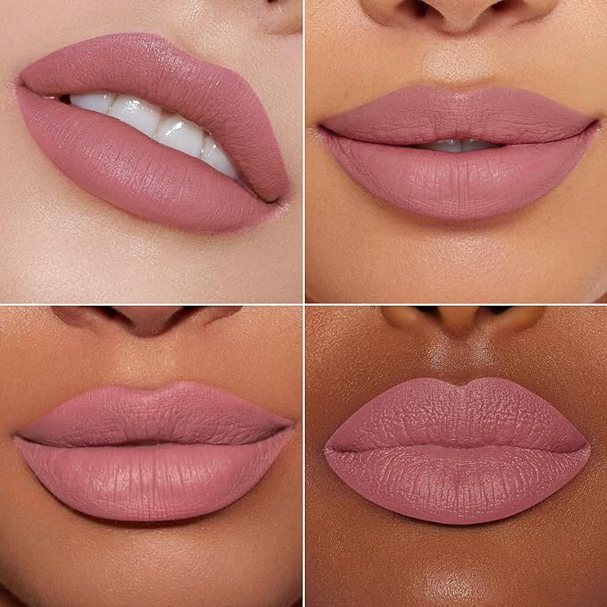 MAKI YIKA 3Pc Matte Lipstick Makeup, Hot Pink Lipstick