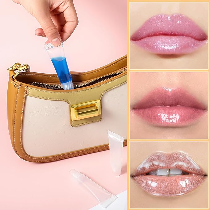 Sliverdew 5 Pcs Lip Gloss Tubes 10ml Empty Tubes Refillable Containers Refillable Mini Cosmetic Tubes Lip Balm Travel Toothpaste Containers Makeup Accessories Soft Empty Tubes