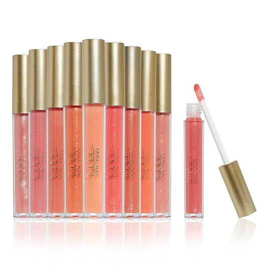 Nicole Miller Lip Gloss Collection, 10 Count (Pack of 1), Peach