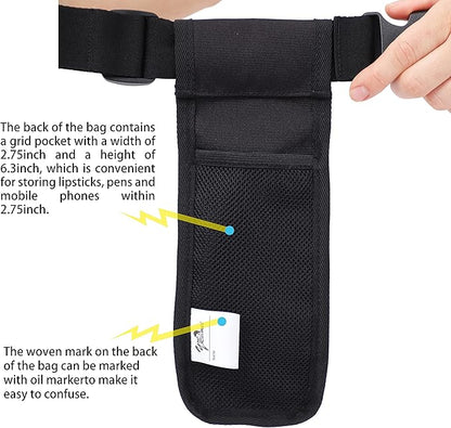 Massage Bottle Bag Massage Therapist Holster Massage Lotion Holster Massage Oil Holster（YR-1KD-Black）