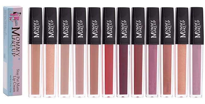 Mommy Makeup Stay Put Matte Lip Cream | Kiss Proof Lipstick in Madonna (A Deep Aubergine) Transfer Proof, Smudge Proof, Waterproof, Non Drying, Long Wear Lipstick