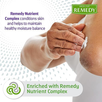Medline Remedy Clinical Skin Cream Moisturizer, Unscented (16 fl oz Pump Bottle), Nourishing for Dry Skin, Paraben & Sulfate-Free Moisturizing Cream for Face and Body, Lotion for Sensitive Skin