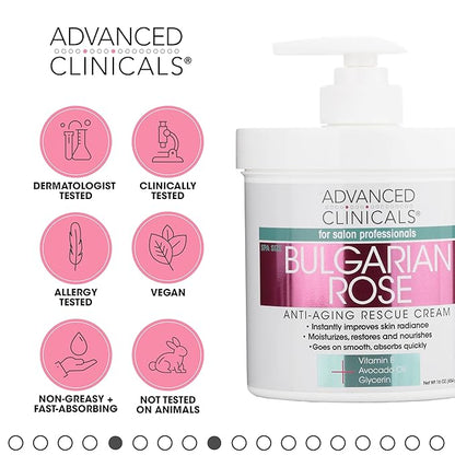Advanced Clinicals Bulgarian Rose Anti Aging