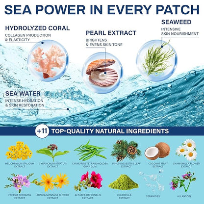 Under Eye Patches for Puffy Eyes and Dark Circles – Hydrating Eye Mask with Hyaluronic Acid Collagen & Caffeine – Skin Care for Women and Men 30 pairs