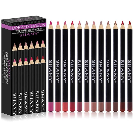 SHANY Dreamy Dozen Matte Lip Liner Set Vegan Dozen