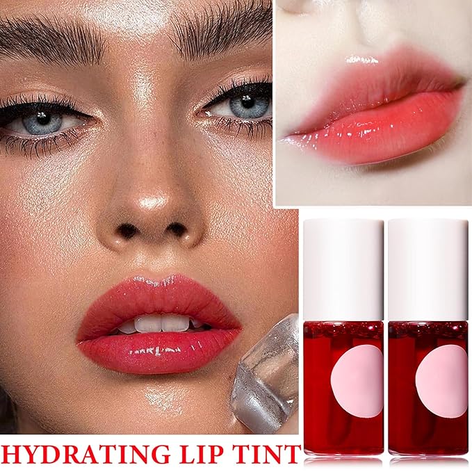 2Pcs Lip Tint Stain Set,Lip Stain Long Lasting Long