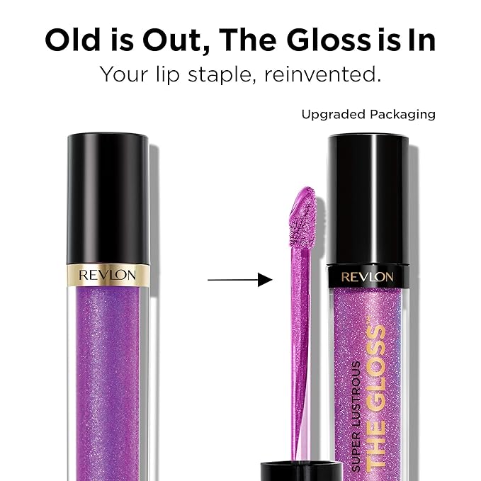 REVLON Lip Gloss, Super Lustrous The Gloss, Non-Sticky, Gloss,