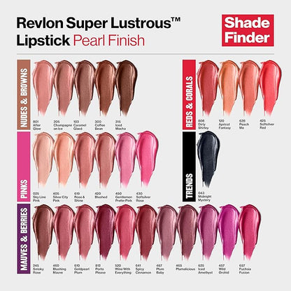 REVLON Lipstick, Super Lustrous Lipstick, Creamy Formula For Lipstick, 15 oz