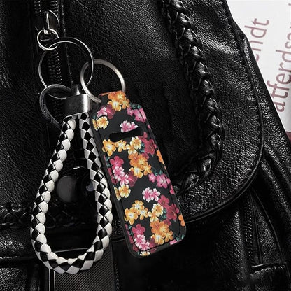 Tropical Hibiscus Flower Print Lipstick Holder