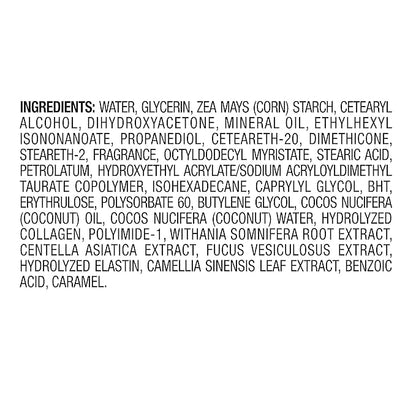 Jergens Natural Glow +FIRMING Self Tanner Body Lotion, Fair to Medium Skin Tone, Sunless Tanning Moisturizer with Collagen and Elastin. Helps to Visibly Reduce Cellulite, 7.5 Fl Oz (Pack of 2)