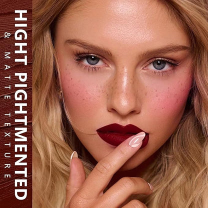 MAKI YIKA Dark Red Lipstick for Women Color Lipstick