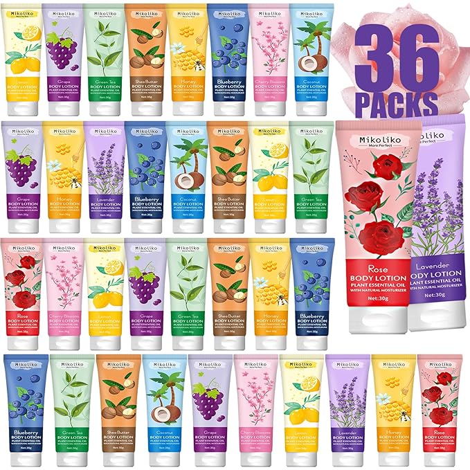 36 Pack Travel Size Natural Body