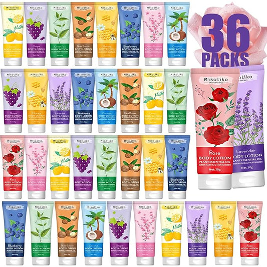 36 Pack Travel Size Natural Body