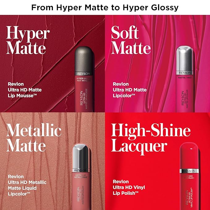 Revlon Ultra HD Metallic Matte Liquid Lipcolor, Liquid Glow