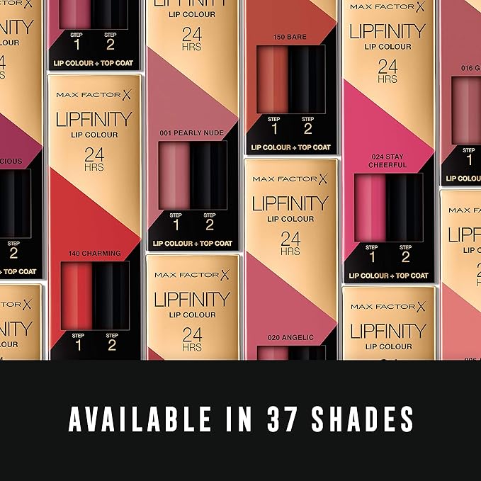 Max Factor Lipfinity for Women, 330 Essential Burgundy, Burgundy,