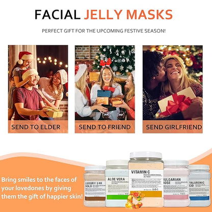 Rose Jelly Mask Powder for Facials Care Vitamins C Hydro Jelly Masks for Facials Professional