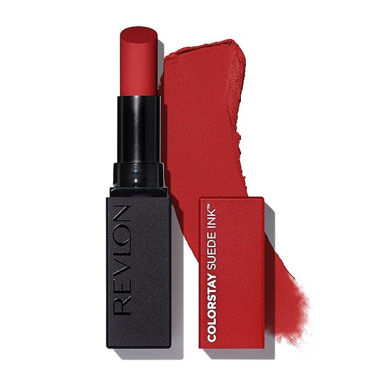 REVLON Lipstick, ColorStay Suede Ink, Built-in Primer, Infused Lipstick, 09 oz
