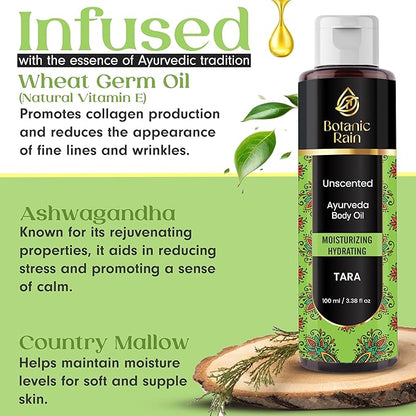Ayurveda Body Oil Unscented, Natural Body