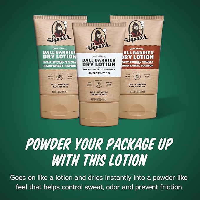 Dr. Squatch Ball Barrier Dry Lotion,