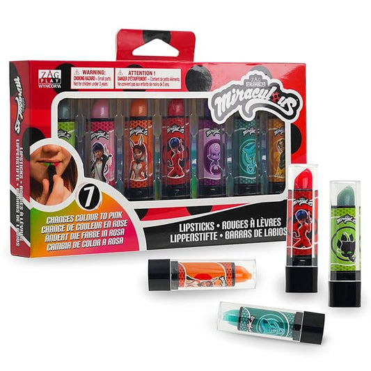 Miraculous Ladybug Cosmetic Lipstick Set - 7 Fruit