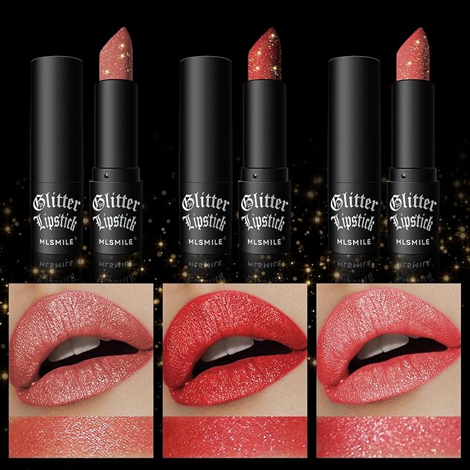 Diamond Lipstick Lip Gloss Long Lasting Waterproof Glitter Gloss