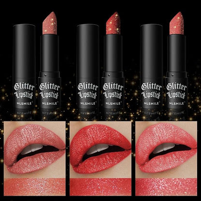 Diamond Lipstick Lip Gloss Long Lasting Waterproof Glitter Gloss